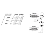 Pro-Tec Pads Street Adult 3-Pack Pad Set Open - Black