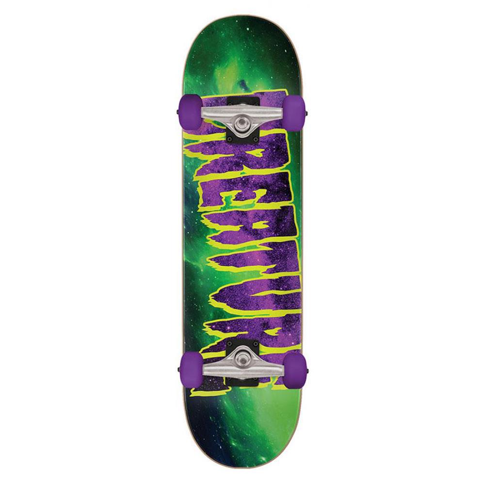 Creature Complete Skateboard - Galaxy Logo Mid Green/Purple 7.8"