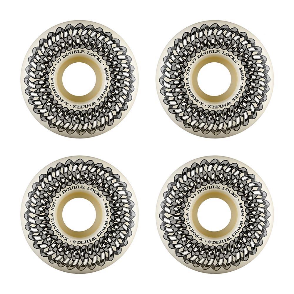 Bones Wheels - X-Formula V7 Double Lock White 97a 58mm (4 Pack)