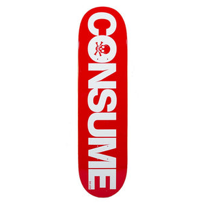 Death Skateboard Deck - Consume Red/White 8.25"