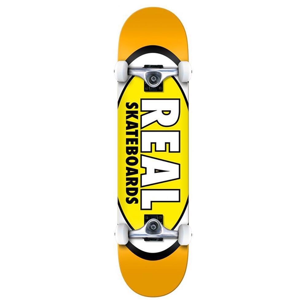 Real Complete Skateboard - Classic Oval Yellow 7.5"