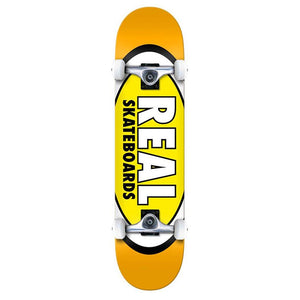 Real Complete Skateboard - Classic Oval Yellow 7.5"