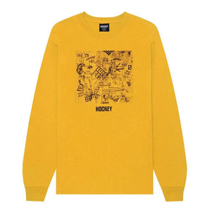 Hockey Desk Carve Longsleeve T-Shirt - Gold