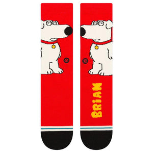 Stance Family Guy The Dog Socks - Red
