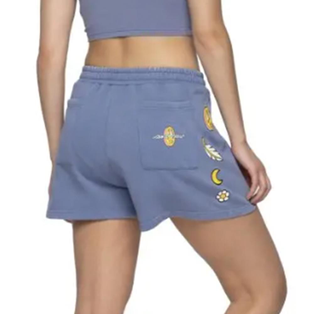 Santa Cruz Womens Shorts Peace Strip Shorts - Navy Wash