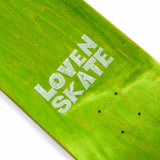 Lovenskate Skateboard Deck - Scribble Heart Yellow 8.5"