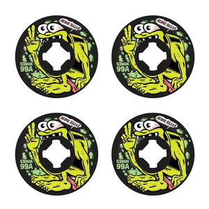 Slime Balls Wheels - Hardline Gremmie Vomit Mini 99a Black 53mm (4 Pack)