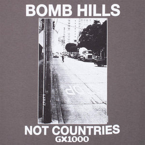 GX1000 Bomb Hills Not Countries T-Shirt - Charcoal