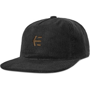 Etnies Arrow Cord Strapback Hat - Black/Brown