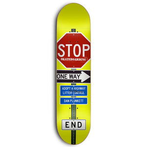 Skate Mental Skateboard Deck - Dan Plunkett Stop 8.5"