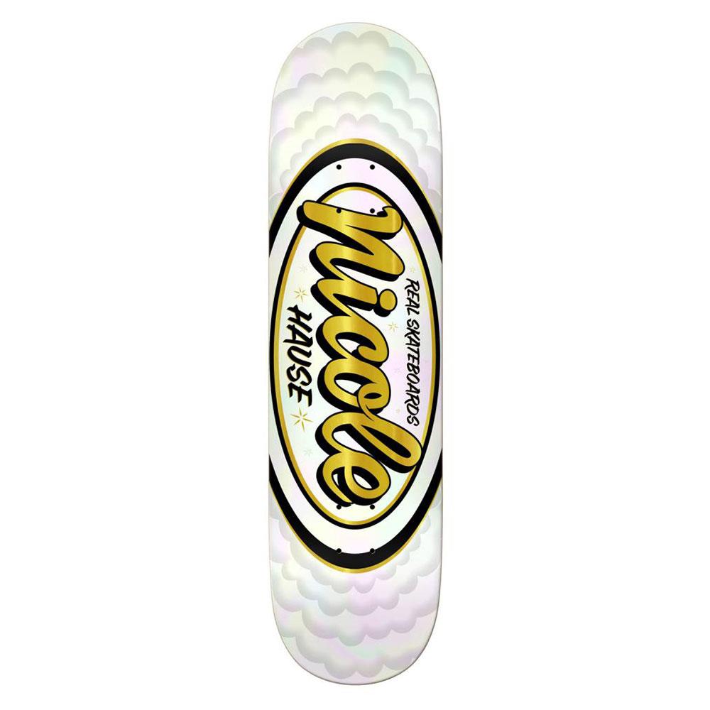 Real Skateboard Deck - Nicole Hause Pro White 8.5"