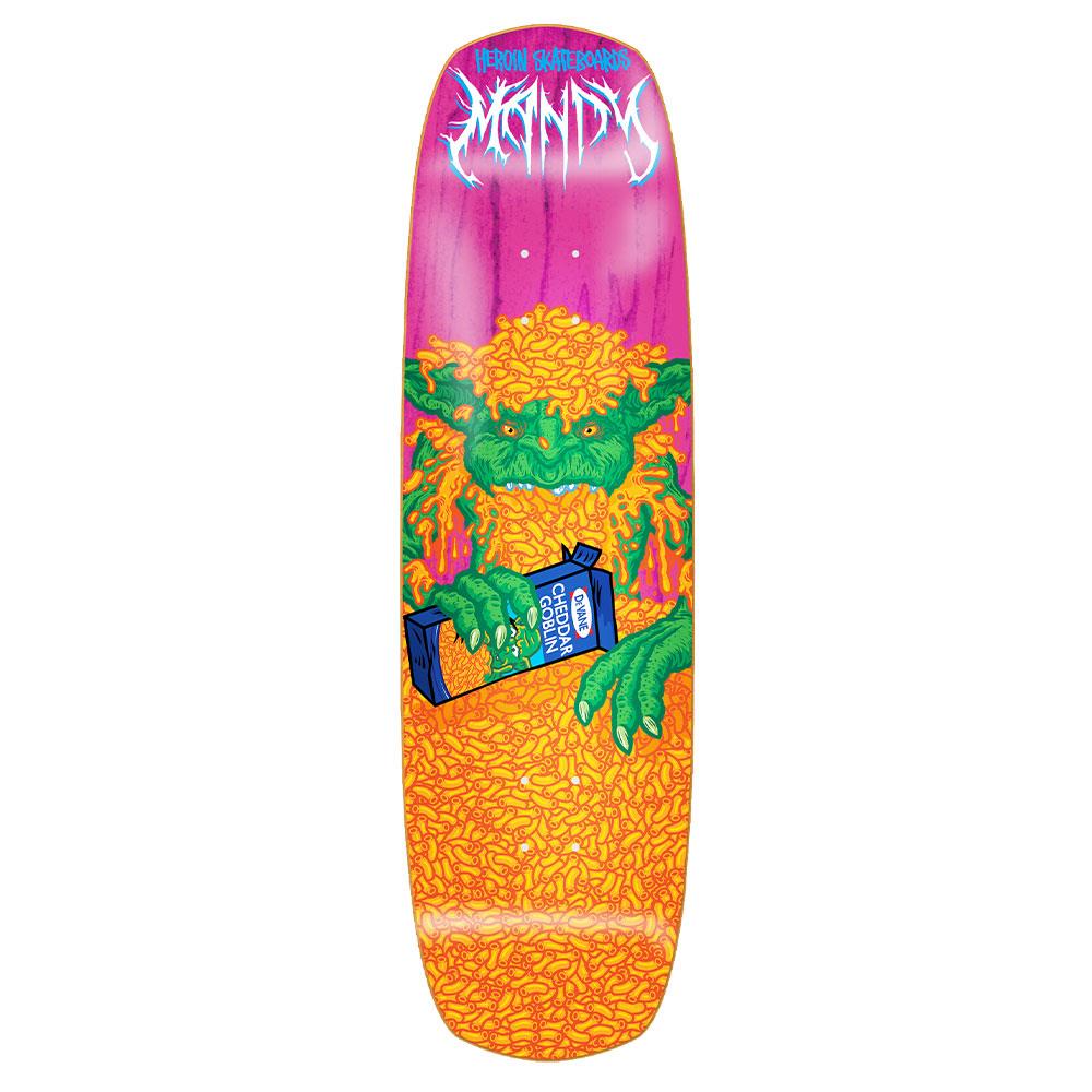 Heroin Skateboard Deck - Mandy x Bratrud Symmetrical Shovel 9" (Shaped)