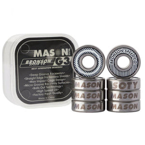 Bronson Speed Co. Skateboard Bearings - G3 Mason Silva Pro Pro (8 Pack)