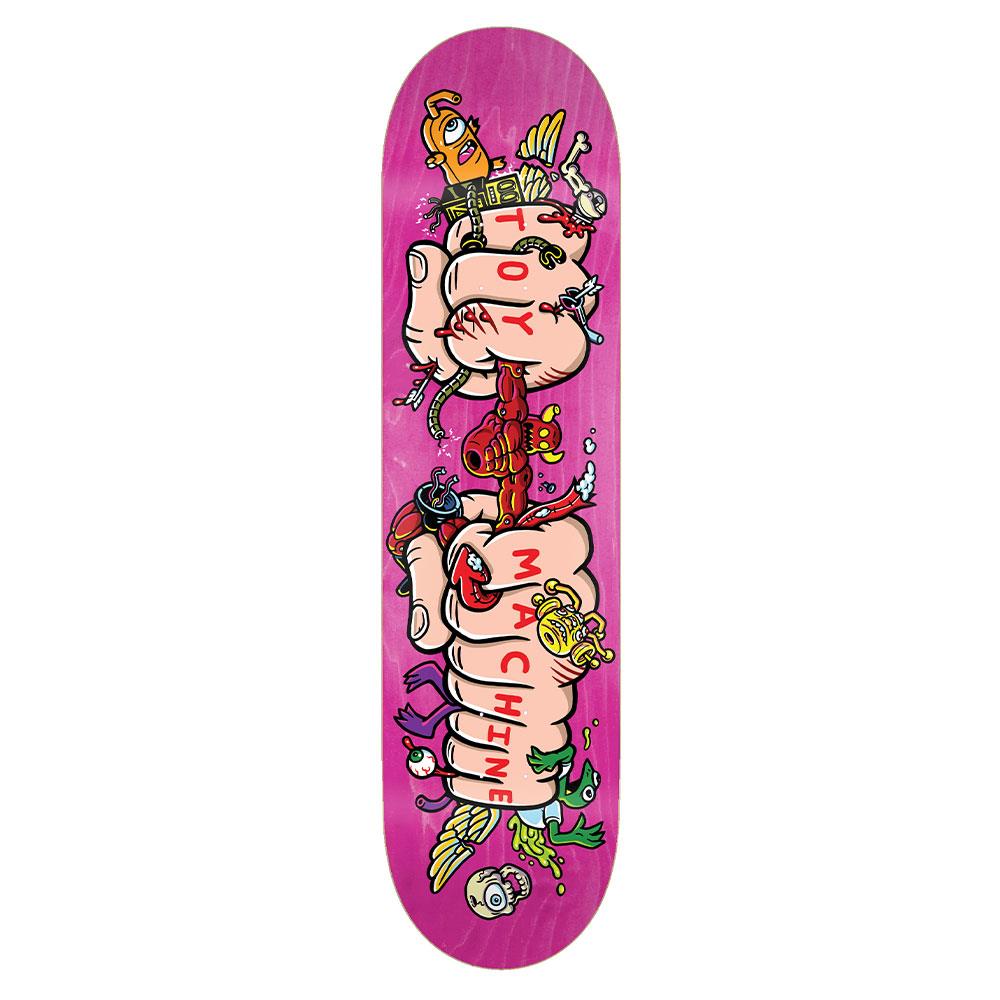 Toy Machine Skateboard Deck - Living Toys Fist 8"