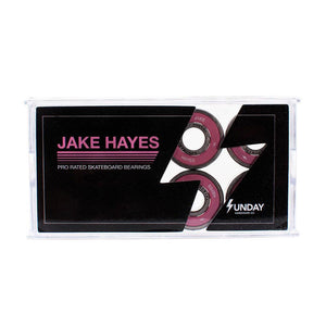 Sunday Hardware Skateboard Bearings - Jake Hayes Pro Pink