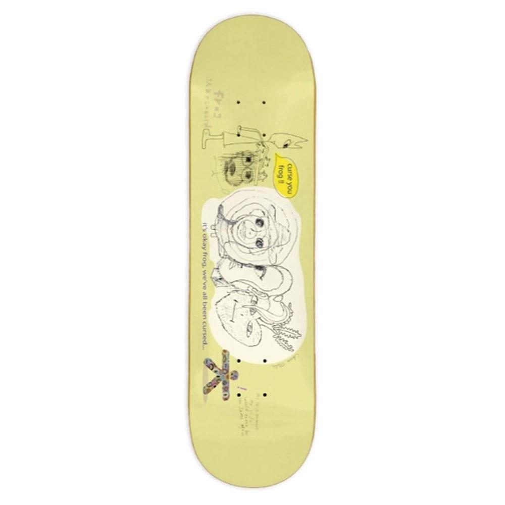 Frog Skateboard Deck - Cursed - Chris Milic Yellow 8.5"