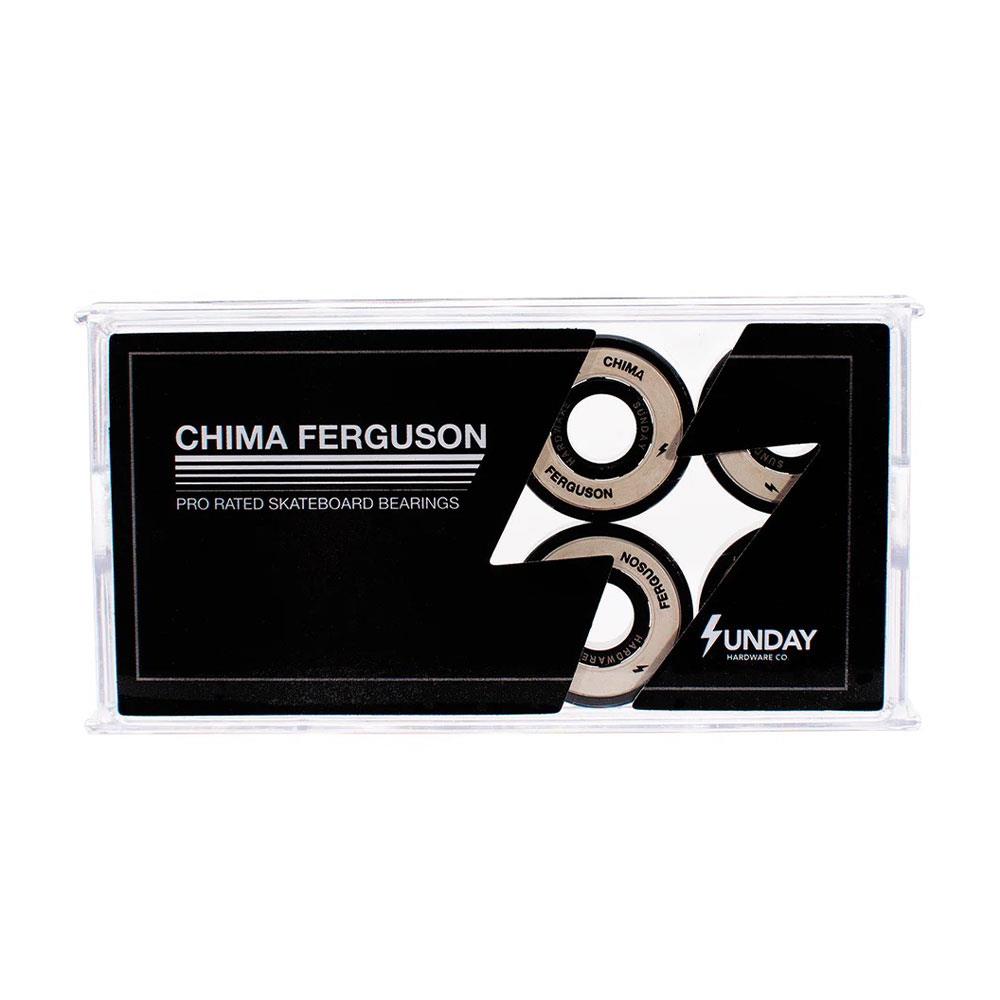 Sunday Hardware Skateboard Bearings - Chima Ferguson Pro White