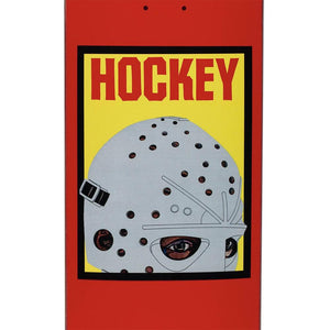 Hockey Skateboard Deck - Half Mask Red 8.5"