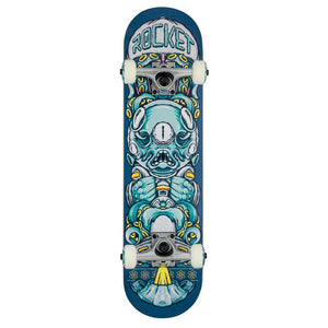 Rocket Complete Skateboard - Alien Pile-up Blue 7.375"