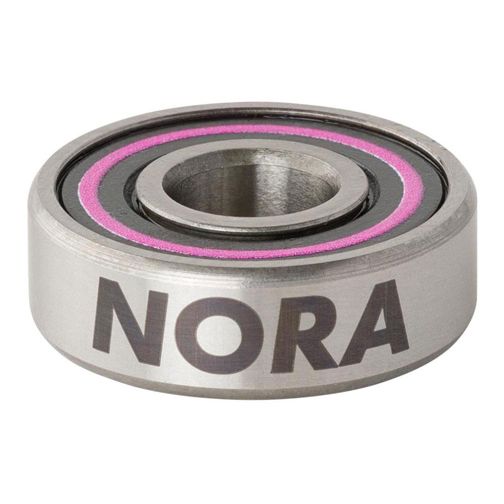 Bronson Speed Co Skateboard Bearings - Nora Vasconcellos Pro G3 Silver/Black 8" (8 Pack)