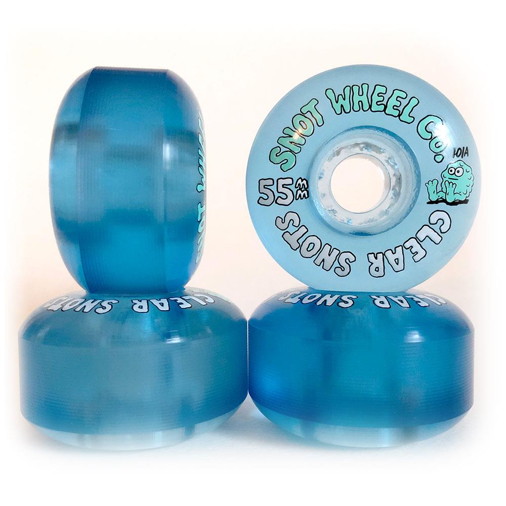 Snot Wheels - Clear Snots Blue 101a 55mm (4 Pack)