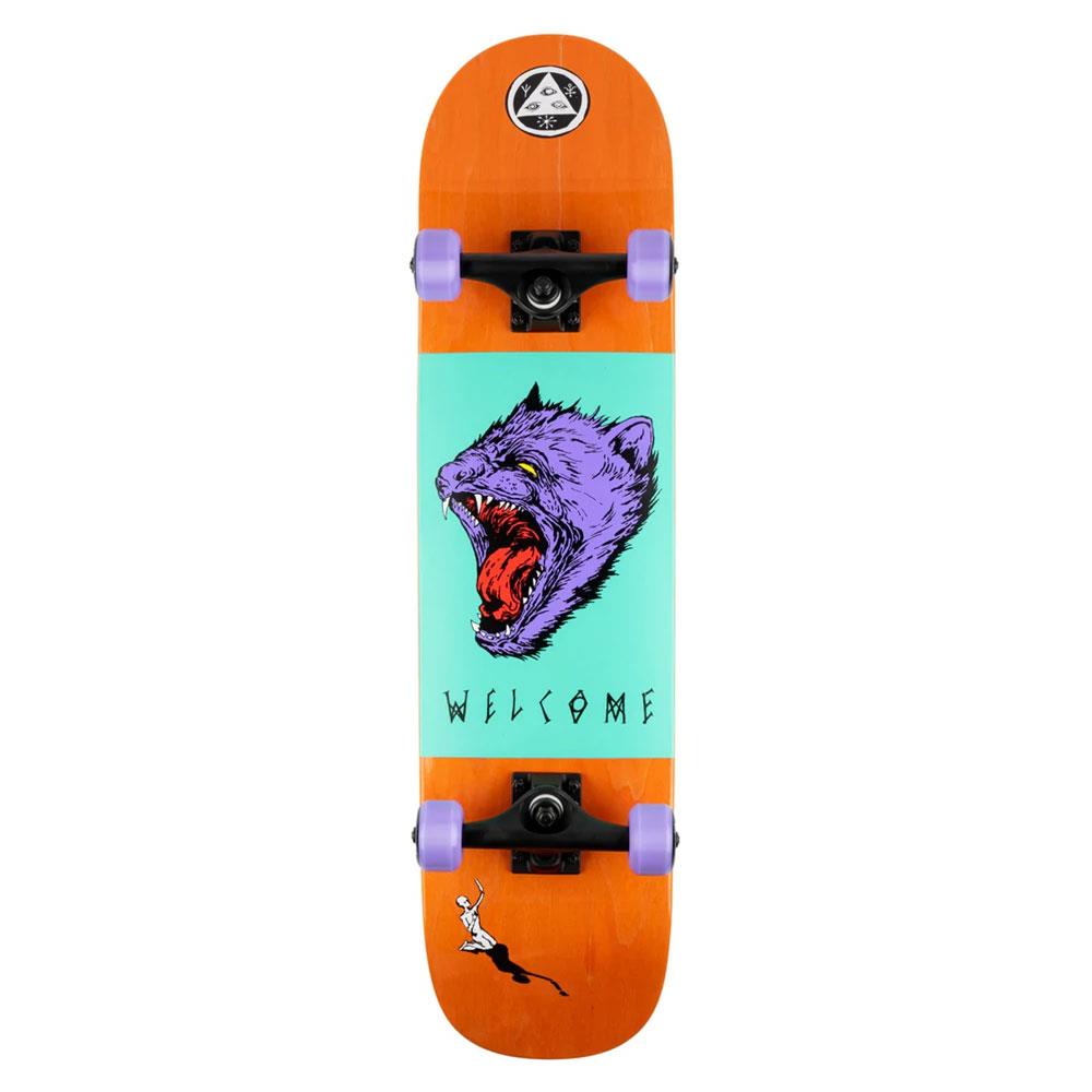 Welcome Complete Skateboard - Tasmanian Angel Orange 7.75"