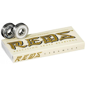 Bones Skateboard Bearings - Ceramic Reds 608 (8 Pack)