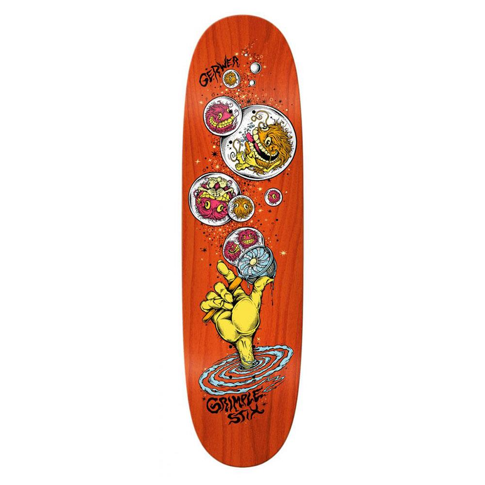 Anti Hero Skateboard Deck - Gerwer Grimplestix Backpage Orange 8.38"