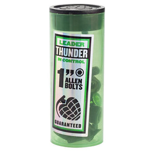 Thunder Skateboard Truck Bolts - Allen Black/Green 1" (8 Pack)