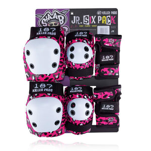187 Killer Pads Jr. Six Pack Set - Staab Pink