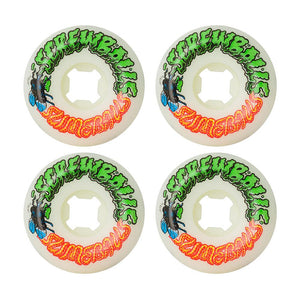 Santa Cruz Wheels - Slime Balls Screw Balls Speed Balls White 99a 56mm (4 Pack)