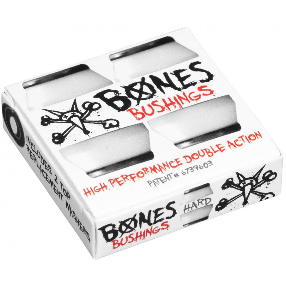 Bones Skateboard Bushings - Hard 96a Black/White (2 Set)