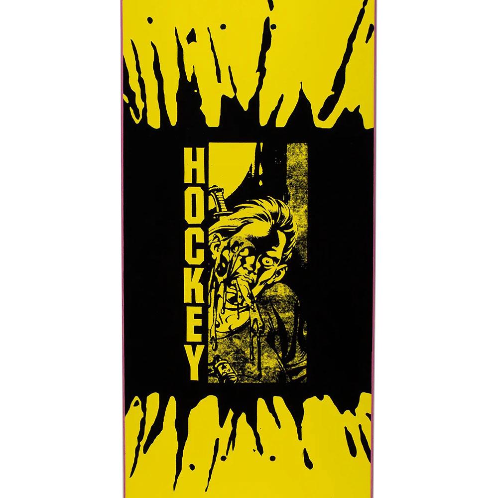 Hockey Skateboard Deck - Sikmura Donovon Piscopo  Yellow/Black 8.5"