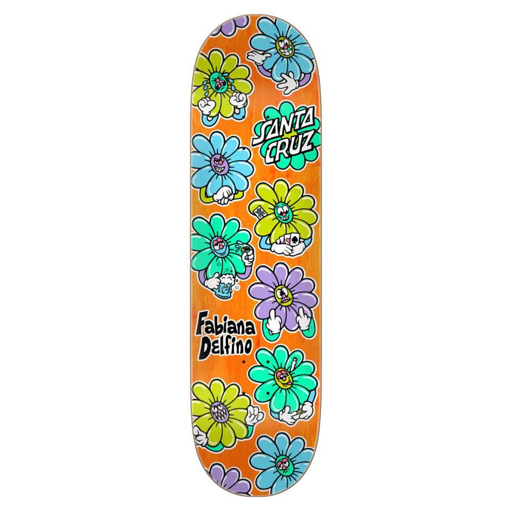 Santa Cruz Skateboard Deck - Pro Delfino Wildflower Multi 8.5"