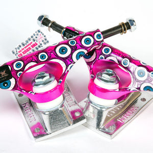 Krux Trucks - K5 FOS Eyes 2 DLK Standard Silver/Pink 8 (Pair)