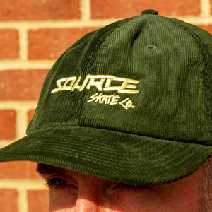 Source Skate Co. Cord Cap - Dark Olive