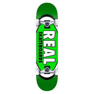 Real Complete Skateboard - Classic Oval Green 8"