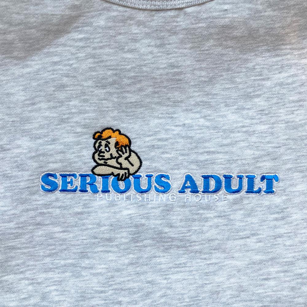 Serious Adult Thinking Man Sweatshirt - Ash Grey