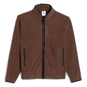 Adidas Sherpa Fleece Track Top - Black/Brown