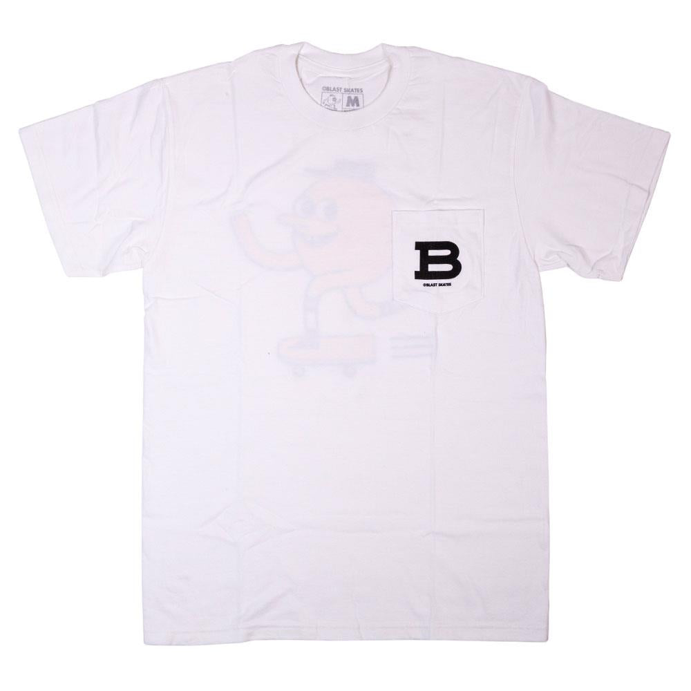 Blast Pocket Classic Mascot T-Shirt - White