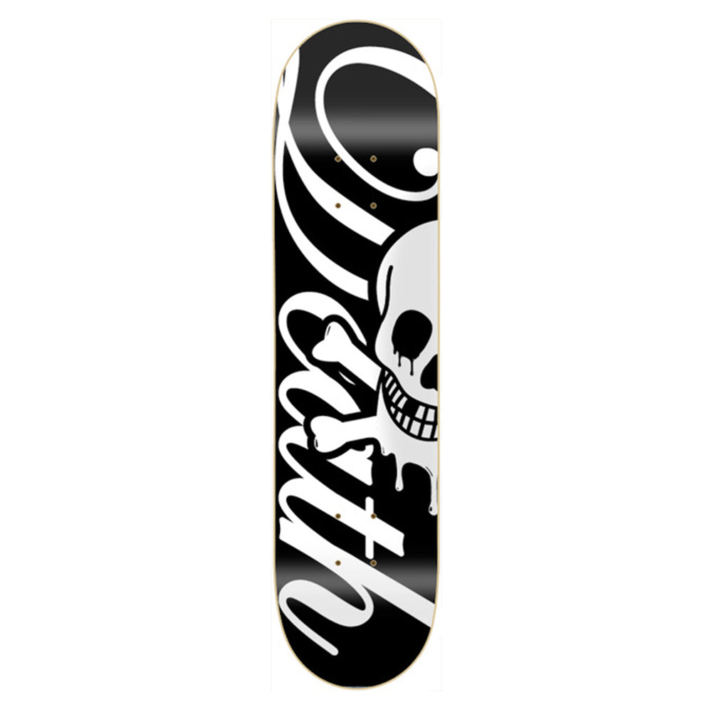 Death Skateboard Deck - Script Black/White 8.375"