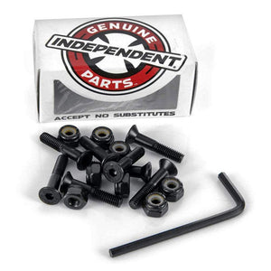 Independent Skateboard Truck Bolts - Allen Black 1" (8 Pack)