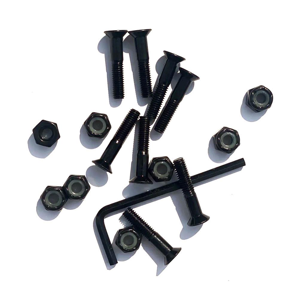 G-Tool Skateboard Truck Bolts - Allen Black 7/8" (8 Pack)