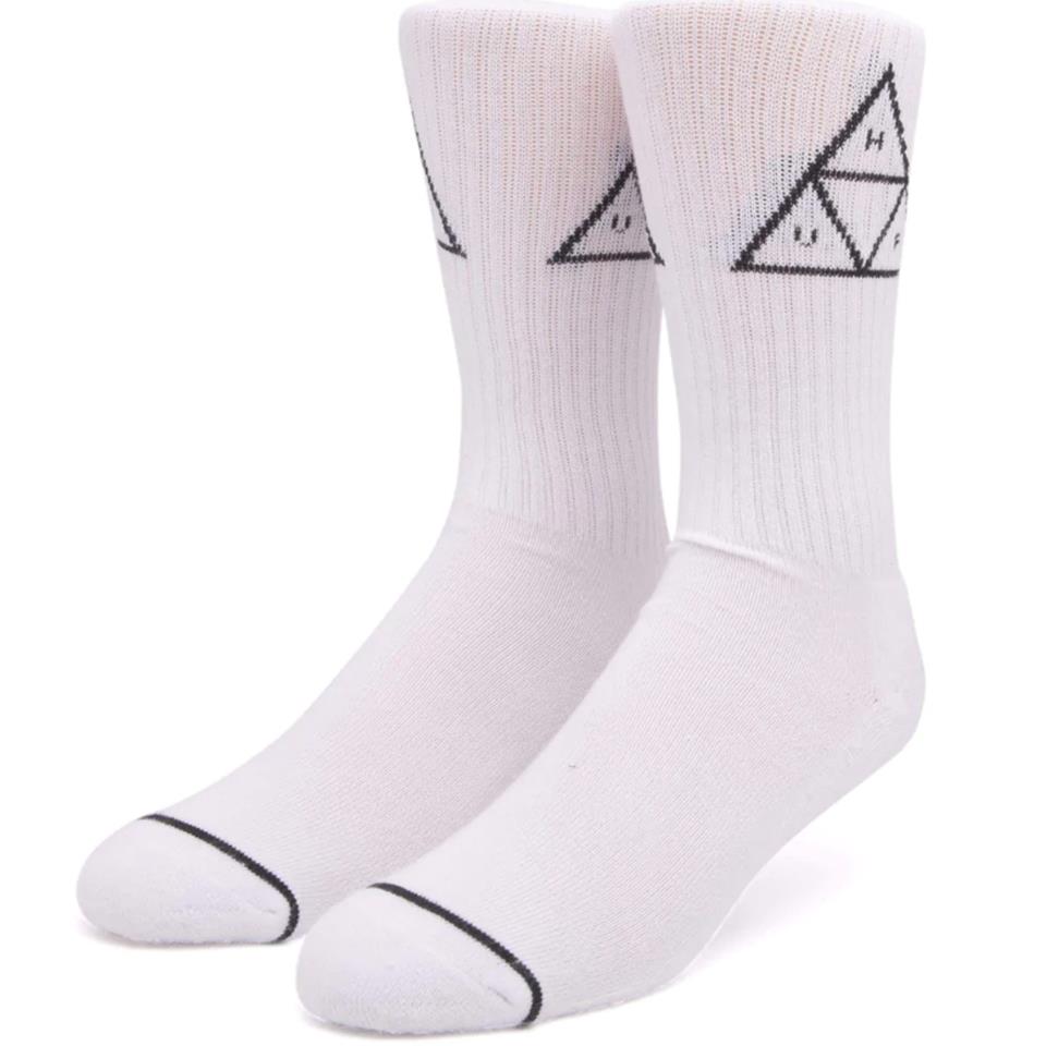 Huf Triple Triangle Crew Sock - White