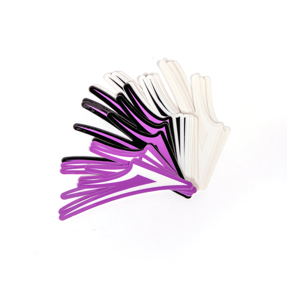 Lakai Medium Assorted Flare Sticker Pack - Purple/Black/White (24 Pack)