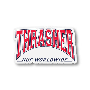 HUF X Thrasher High Point Sticker - Red
