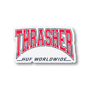 HUF X Thrasher High Point Sticker - Red