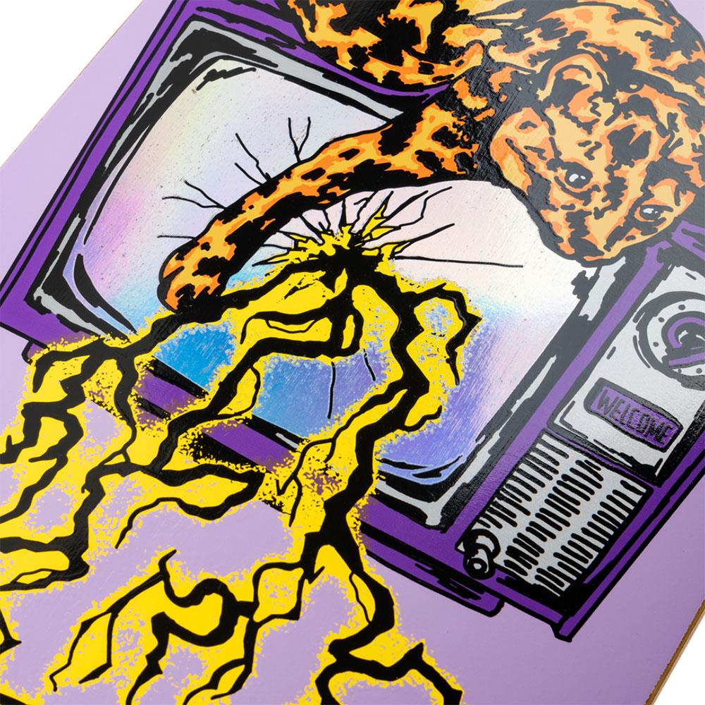 Welcome Skateboard Deck - Static on Sphynx Lavender 8.8" (Shaped)