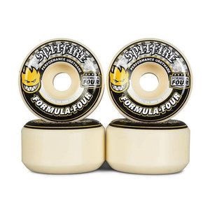 Spitfire Wheels - Formula Four Conical Natural/Yellow 99a 54mm (4 Pack)