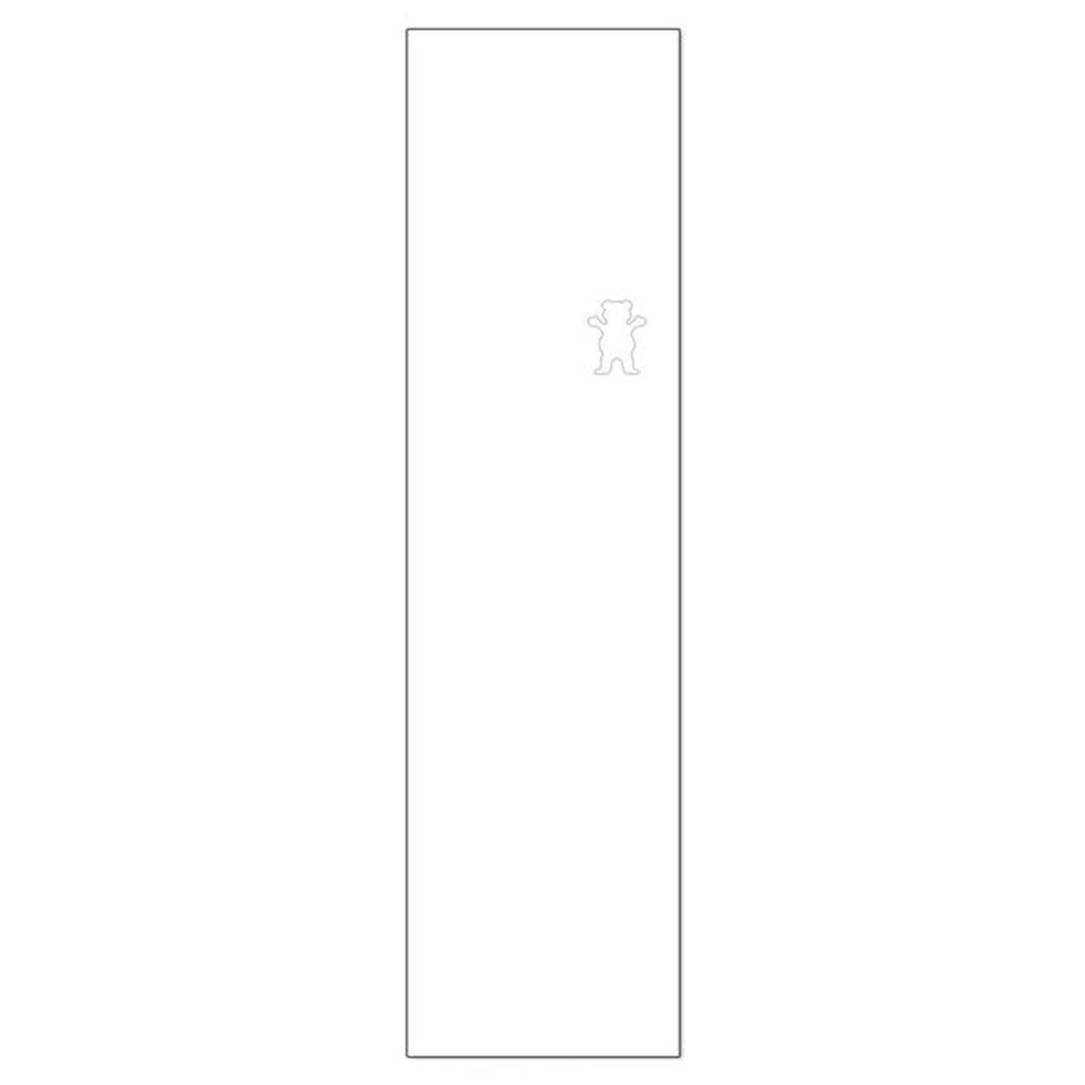 Grizzly Skateboard Griptape - Bear Cutout Regular - White 9"